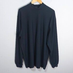 Nike Golf Men Ultraviolet Top Size XXL Black Dri-Fit UV Outdoor Long Sleeve